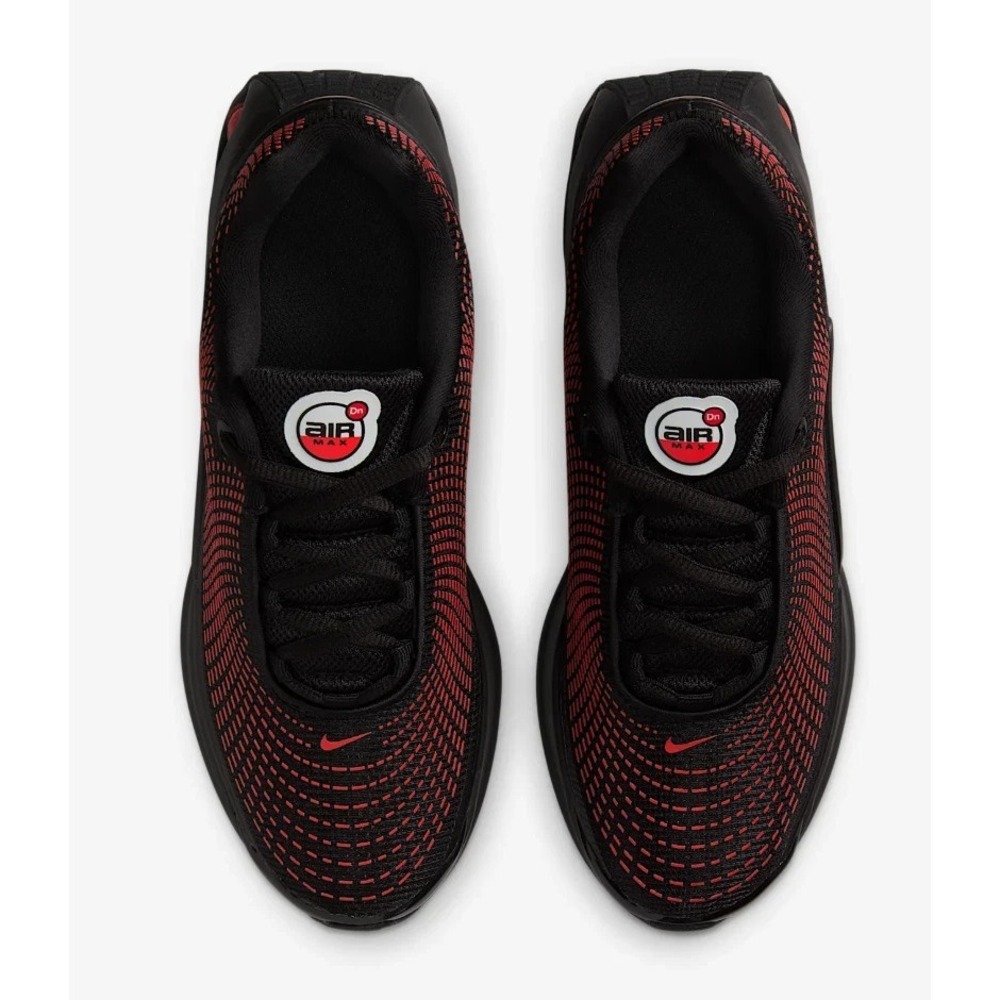 Nike Air Max DN GS Size 5Y Black Bright Crimson Red FB8987-006 Shoes - Picture 4 of 6